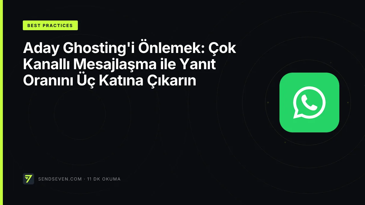 Aday Ghosting'i Önlemek: Çok Kanallı Mesajlaşma ile Yanıt Oranını Üç Katına Çıkarın