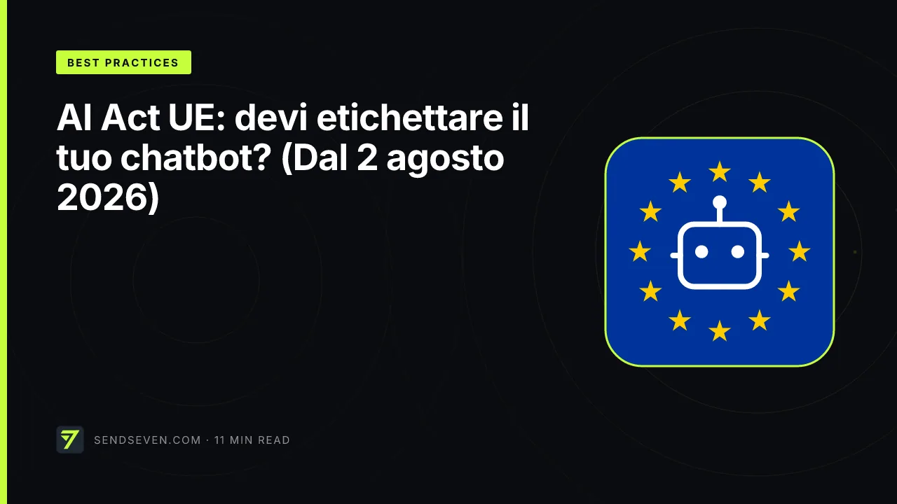 AI Act UE: devi etichettare il tuo chatbot? (Dal 2 agosto 2026)