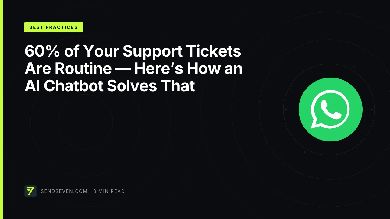 60% of Your Support Tickets Are Routine — Here’s How an AI Chatbot Solves That