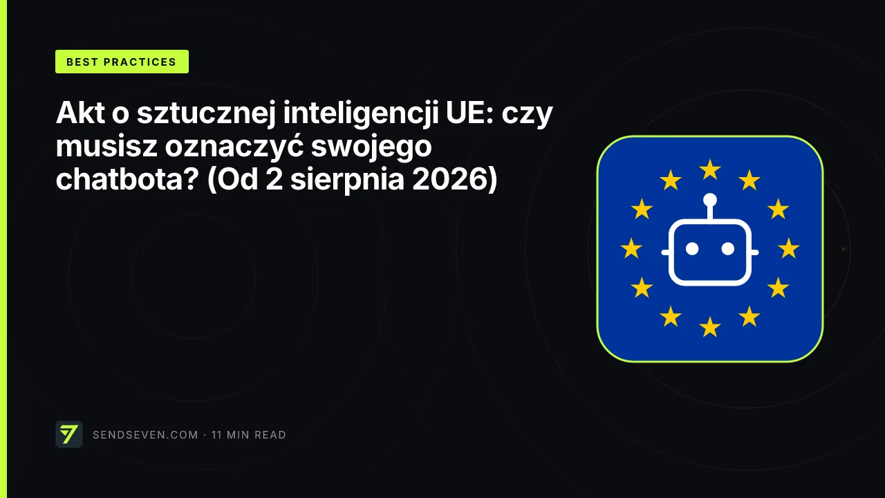 Akt o sztucznej inteligencji UE: czy musisz oznaczyć swojego chatbota? (Od 2 sierpnia 2026)
