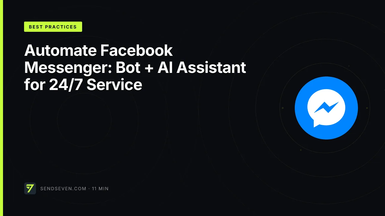 Automate Facebook Messenger: Bot + AI Assistant for 24/7 Service