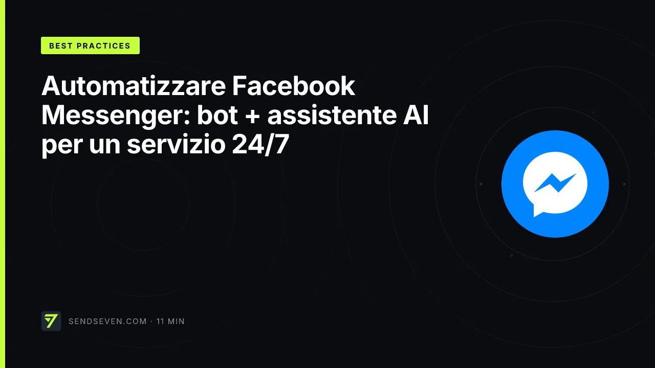 Automatizzare Facebook Messenger: bot + assistente AI per un servizio 24/7