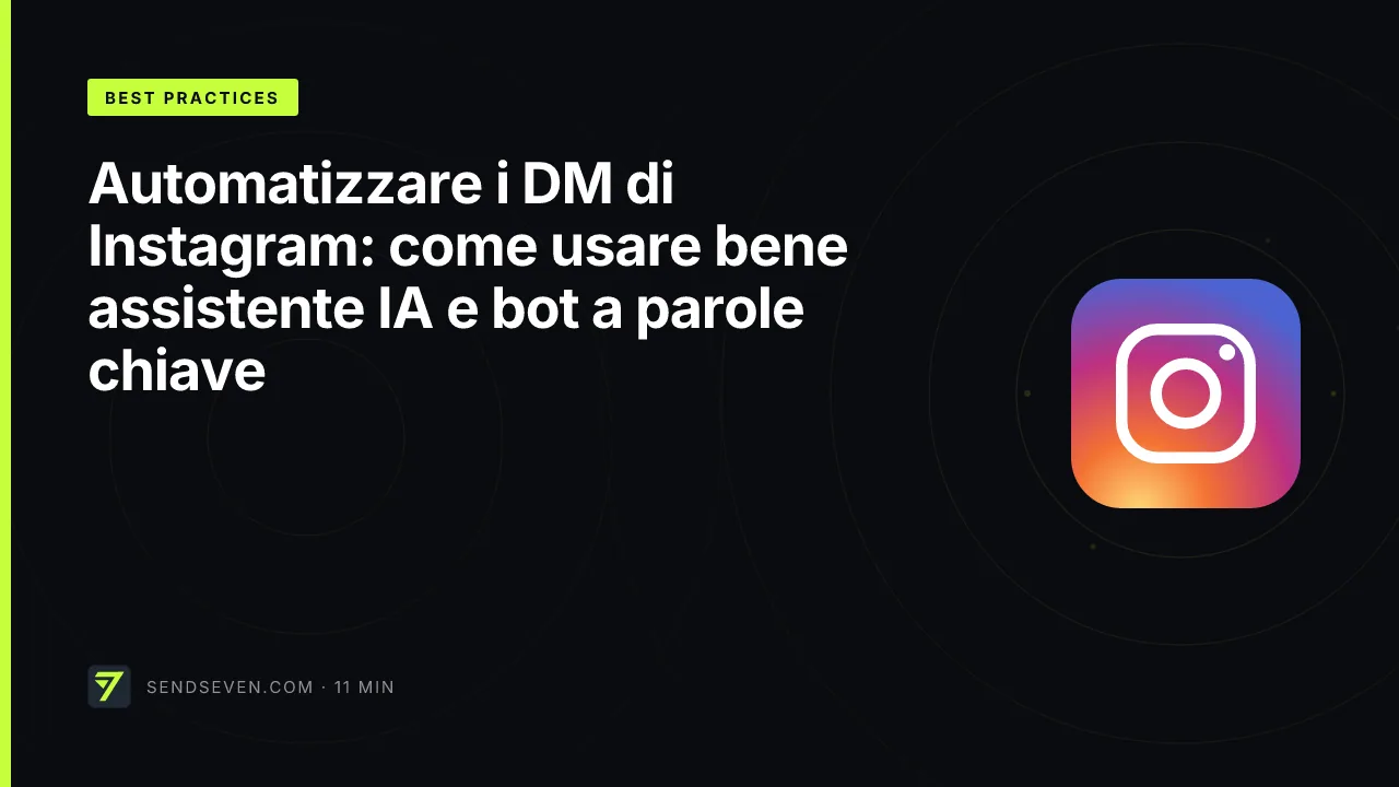 Automatizzare i DM di Instagram: come usare bene assistente IA e bot a parole chiave