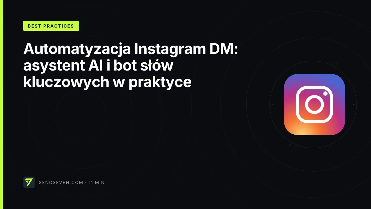 Automatyzacja Instagram DM: asystent AI i bot słów kluczowych w praktyce