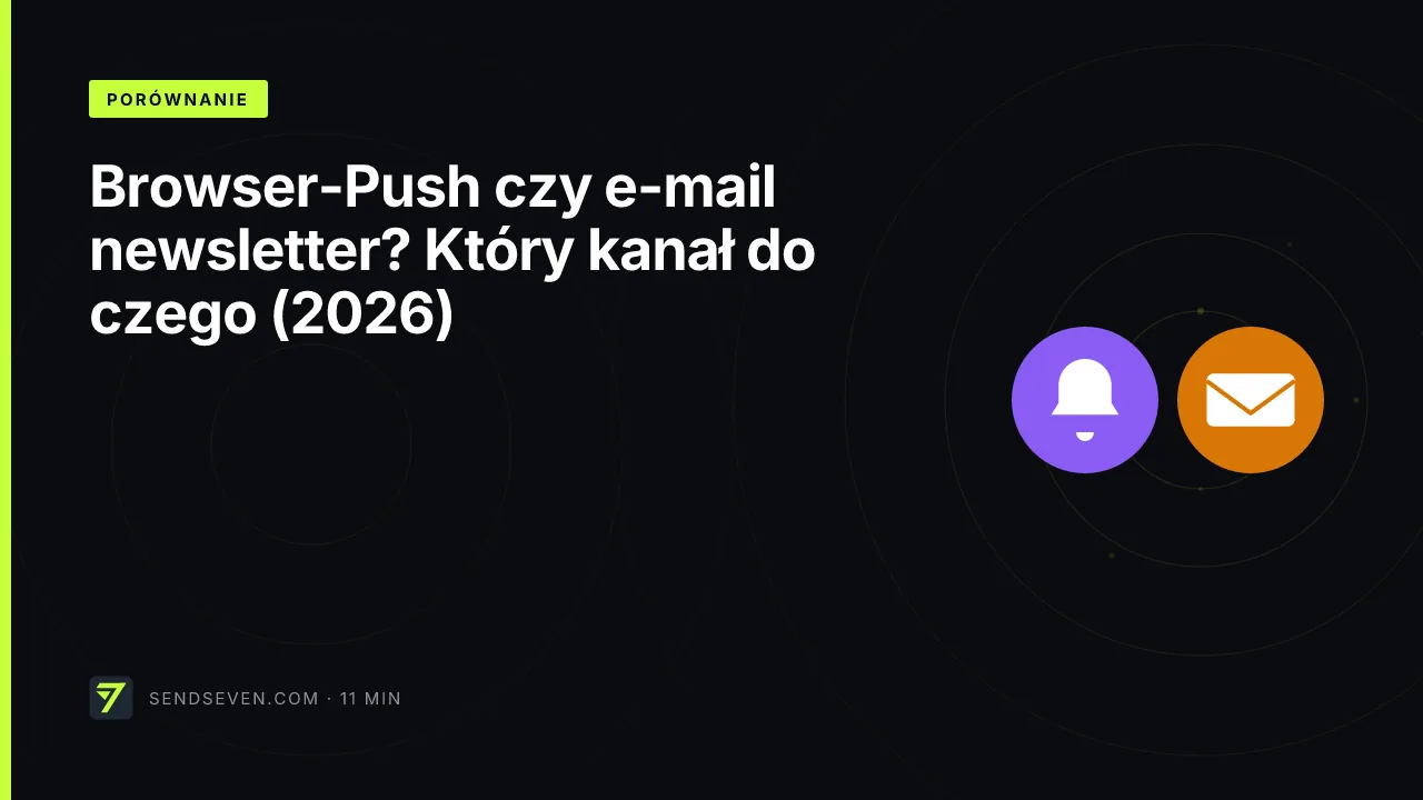 Browser-Push czy e-mail newsletter? Który kanał do czego (2026)