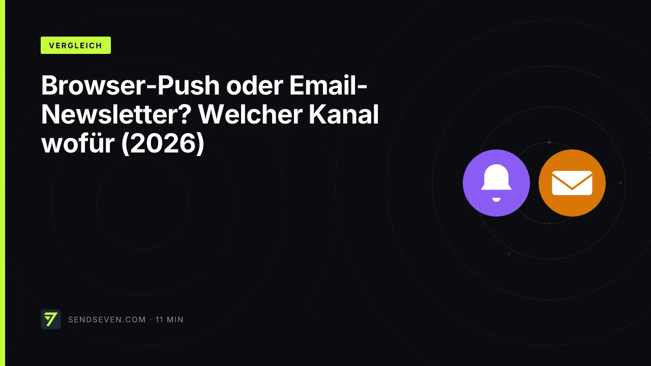 Browser-Push oder Email-Newsletter? Welcher Kanal wofür (2026)