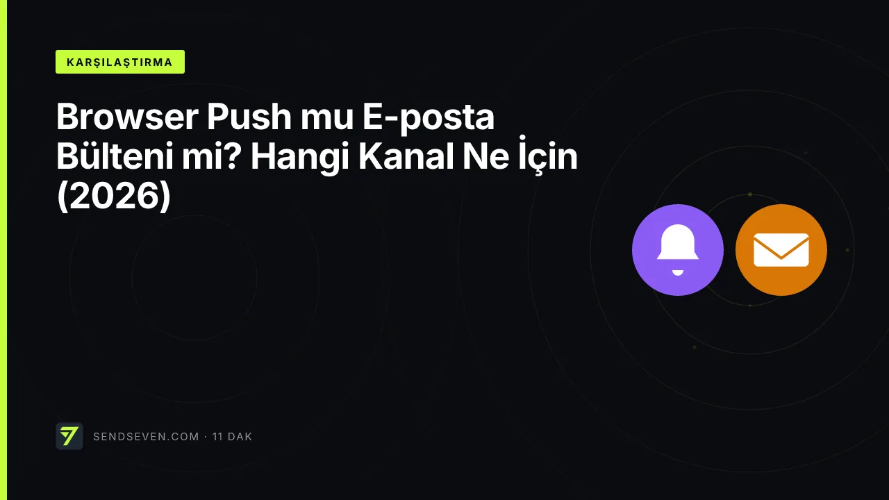Browser Push mu E-posta Bülteni mi? Hangi Kanal Ne İçin (2026)