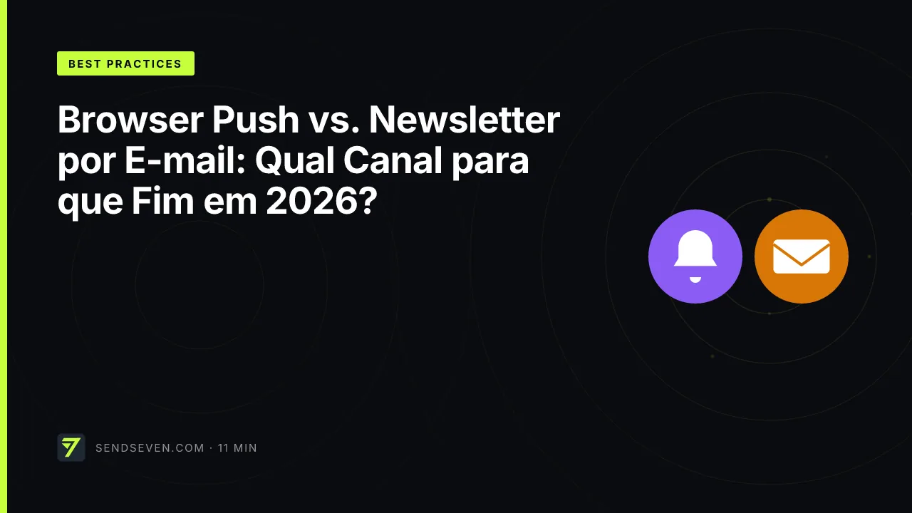 Browser Push vs. Newsletter por E-mail: Qual Canal para que Fim em 2026?