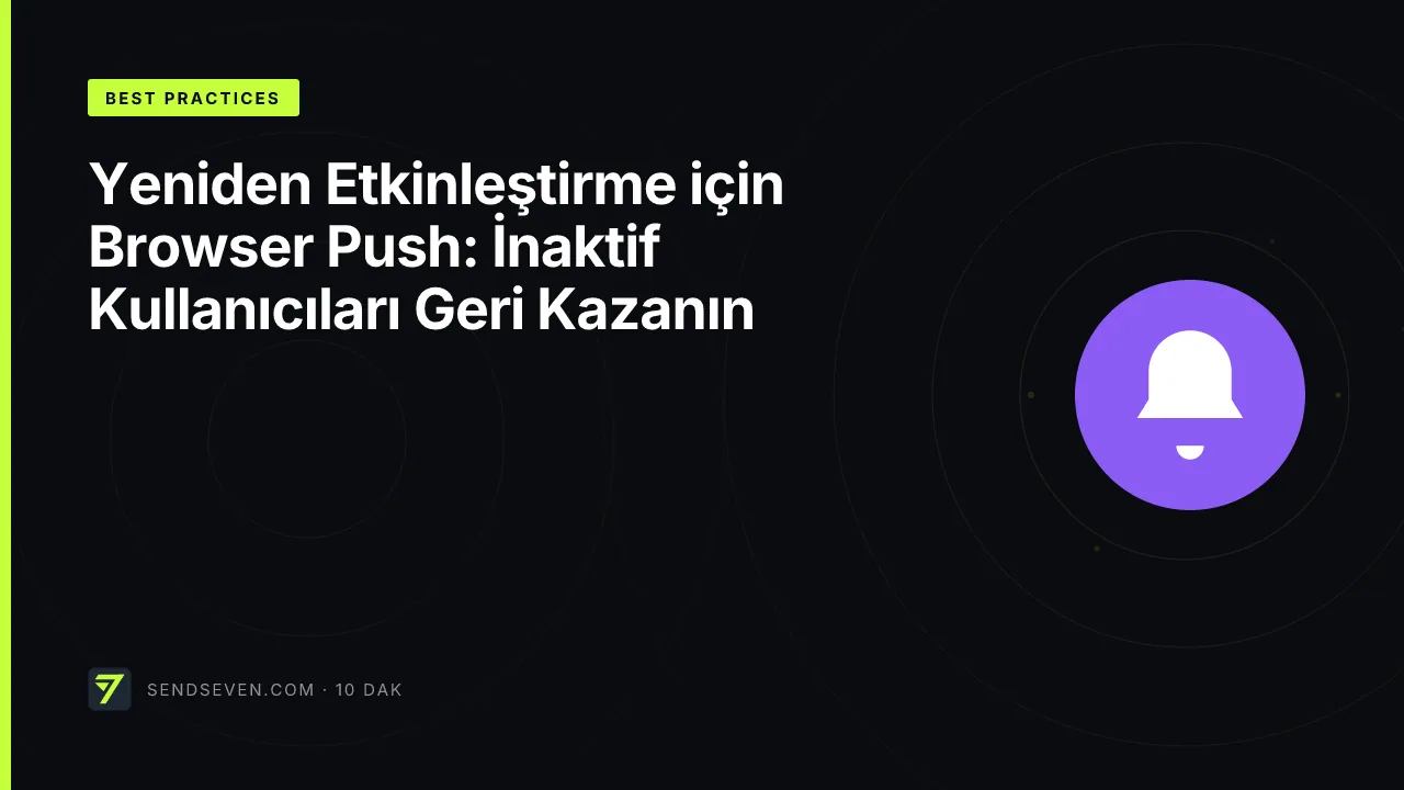 Yeniden Etkinleştirme için Browser Push: İnaktif Kullanıcıları Geri Kazanın