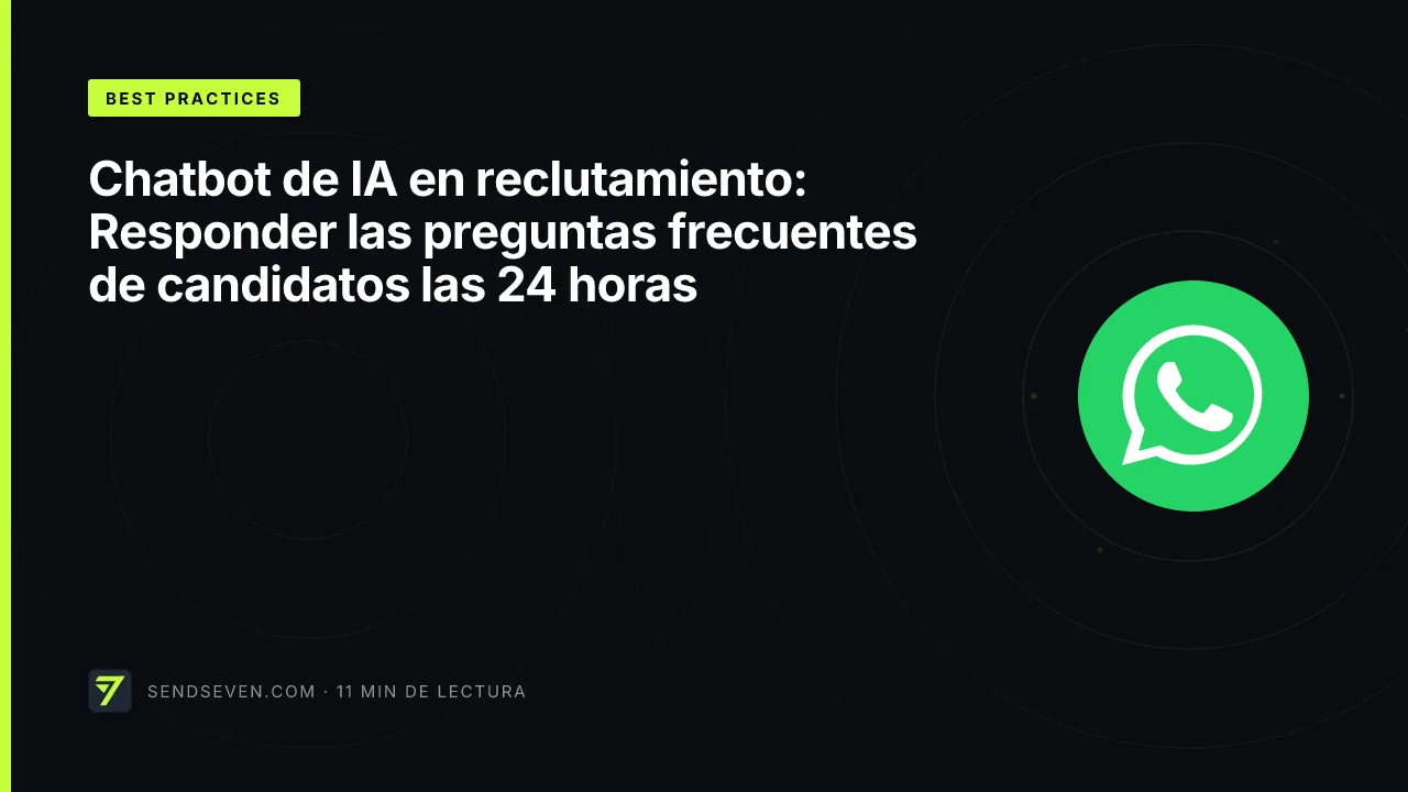 Chatbot de IA en reclutamiento: Responder las preguntas frecuentes de candidatos las 24 horas