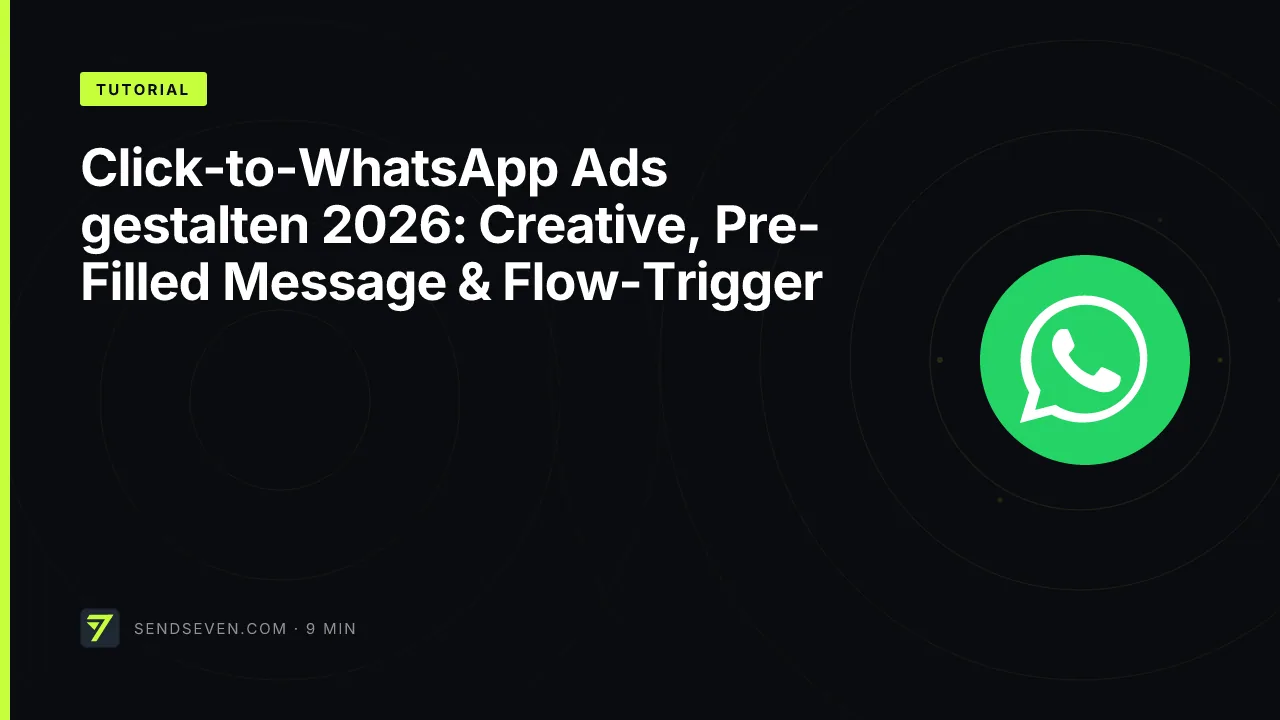 Click-to-WhatsApp Ads gestalten 2026: Creative, Pre-Filled Message & Flow-Trigger