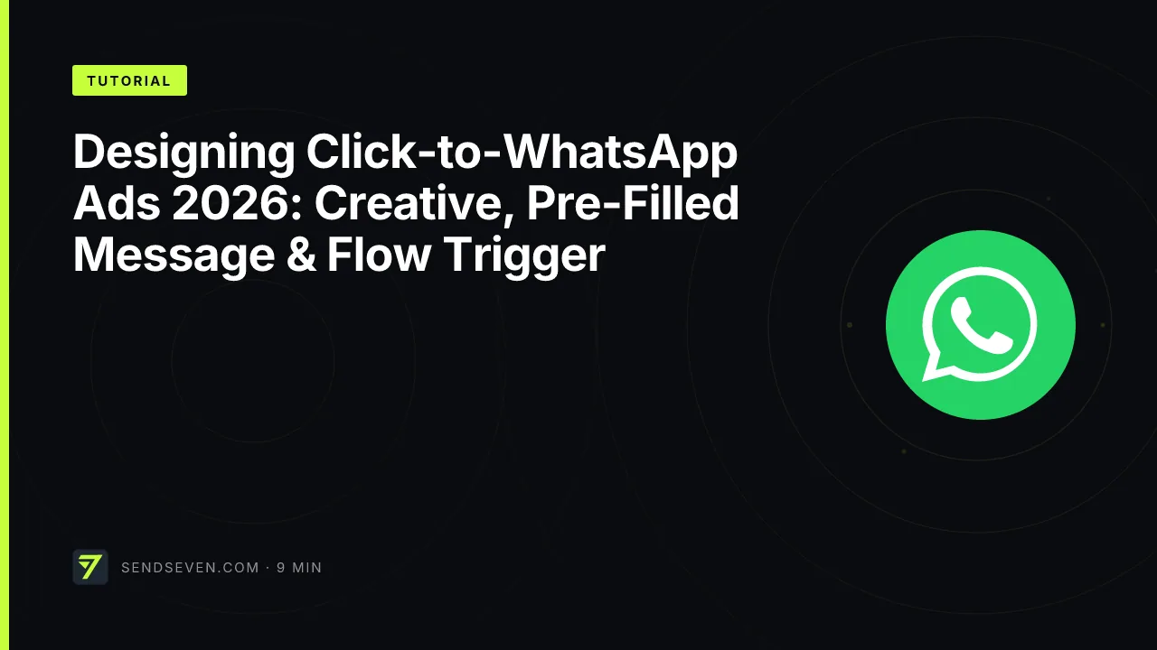 Designing Click-to-WhatsApp Ads 2026: Creative, Pre-Filled Message & Flow Trigger