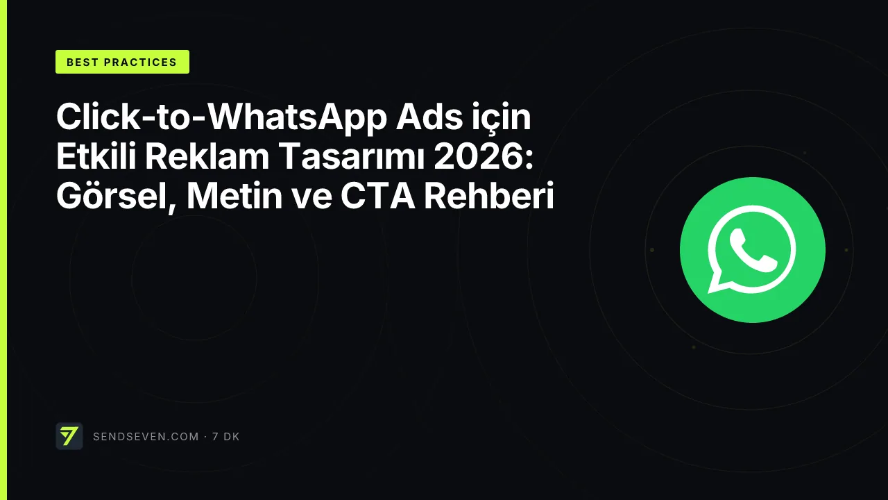 Click-to-WhatsApp Ads için Etkili Reklam Tasarımı 2026: Görsel, Metin ve CTA Rehberi