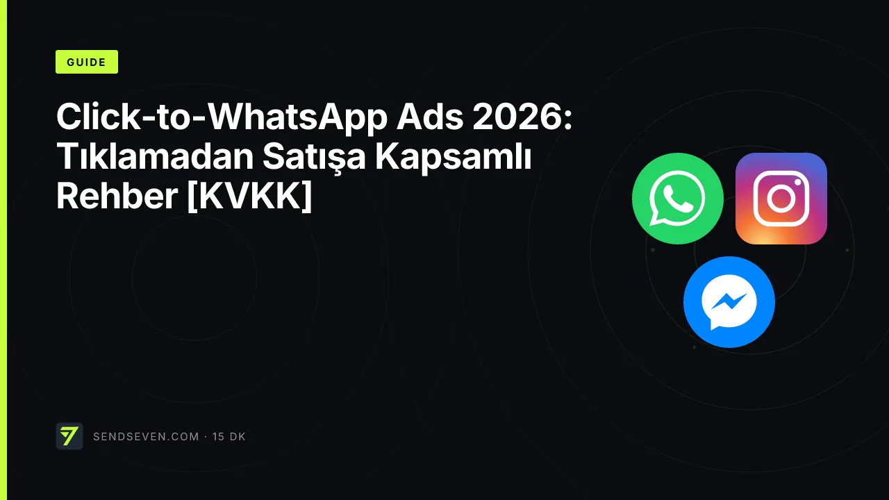 Click-to-WhatsApp Ads 2026: Tıklamadan Satışa Kapsamlı Rehber [KVKK]