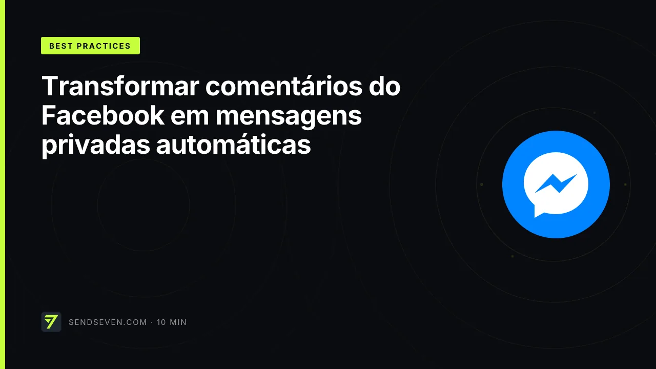 Transformar comentários do Facebook em mensagens privadas automáticas