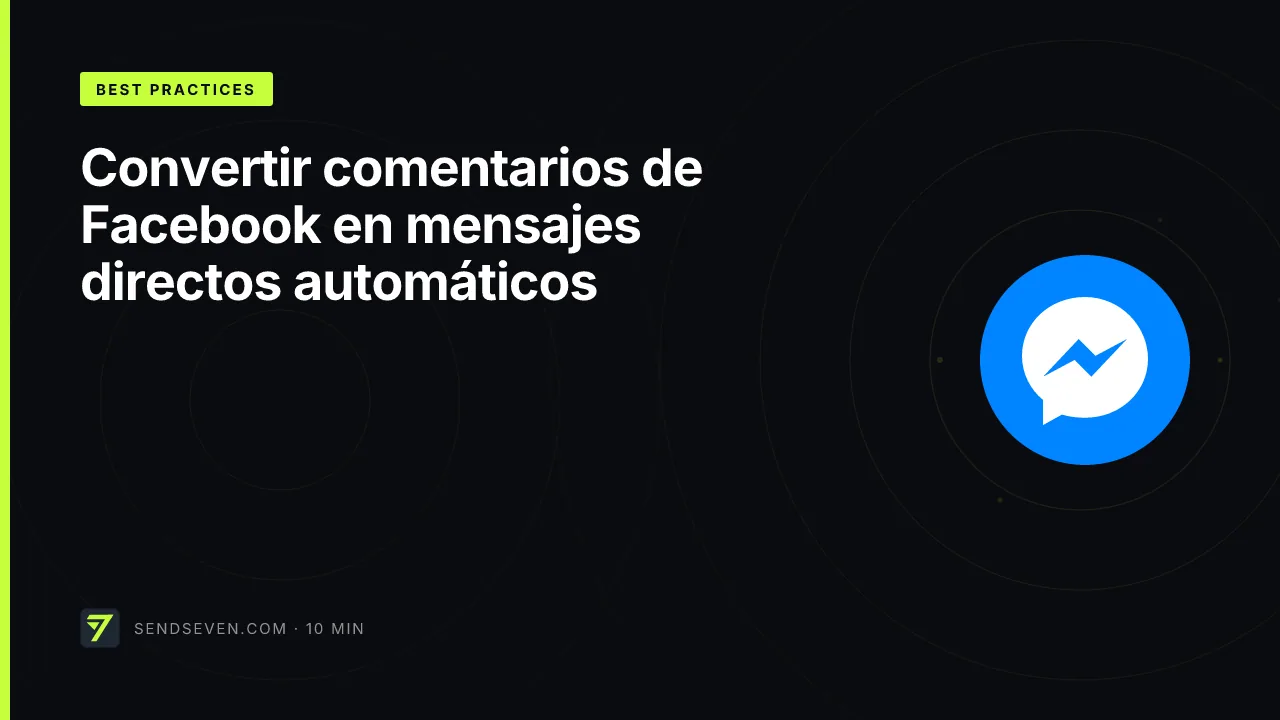 Convertir comentarios de Facebook en mensajes directos automáticos