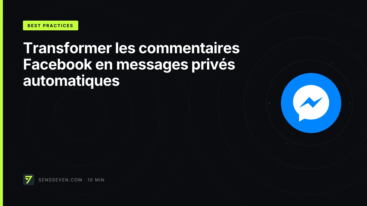 Transformer les commentaires Facebook en messages privés automatiques