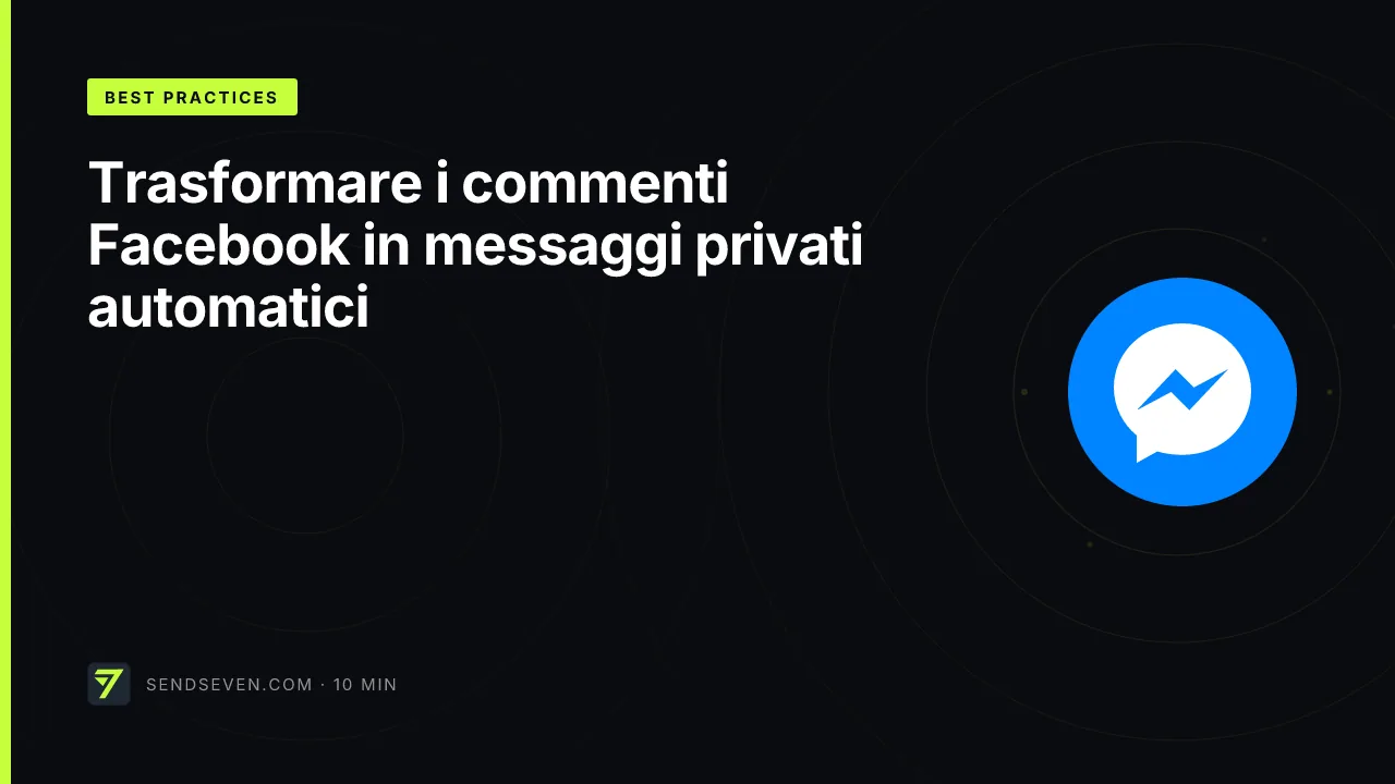 Trasformare i commenti Facebook in messaggi privati automatici