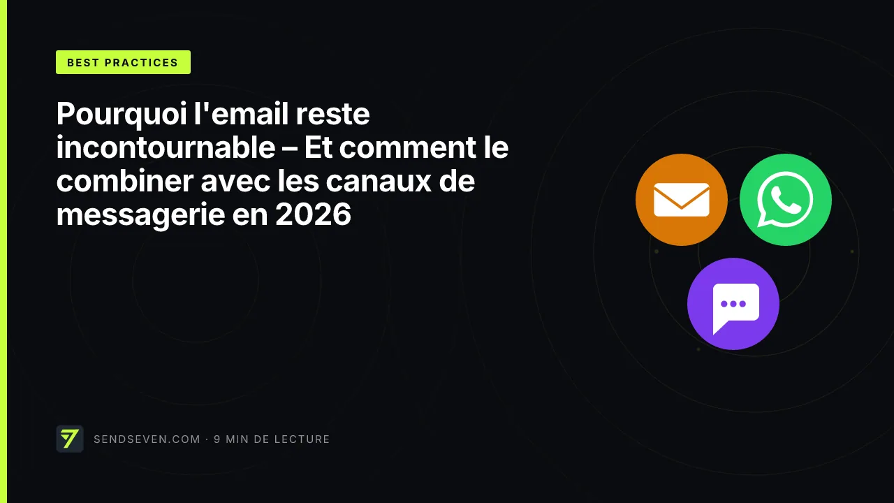 Pourquoi l'email reste incontournable – Et comment le combiner avec les canaux de messagerie en 2026
