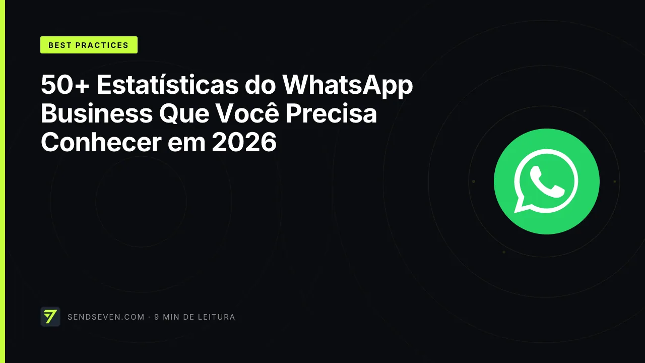 50+ Estatísticas do WhatsApp Business Que Você Precisa Conhecer em 2026