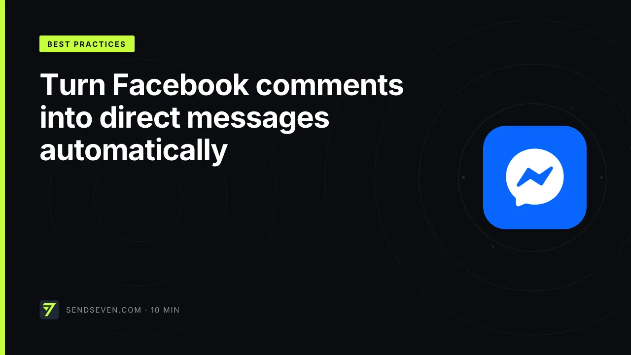 Turn Facebook comments into direct messages automatically