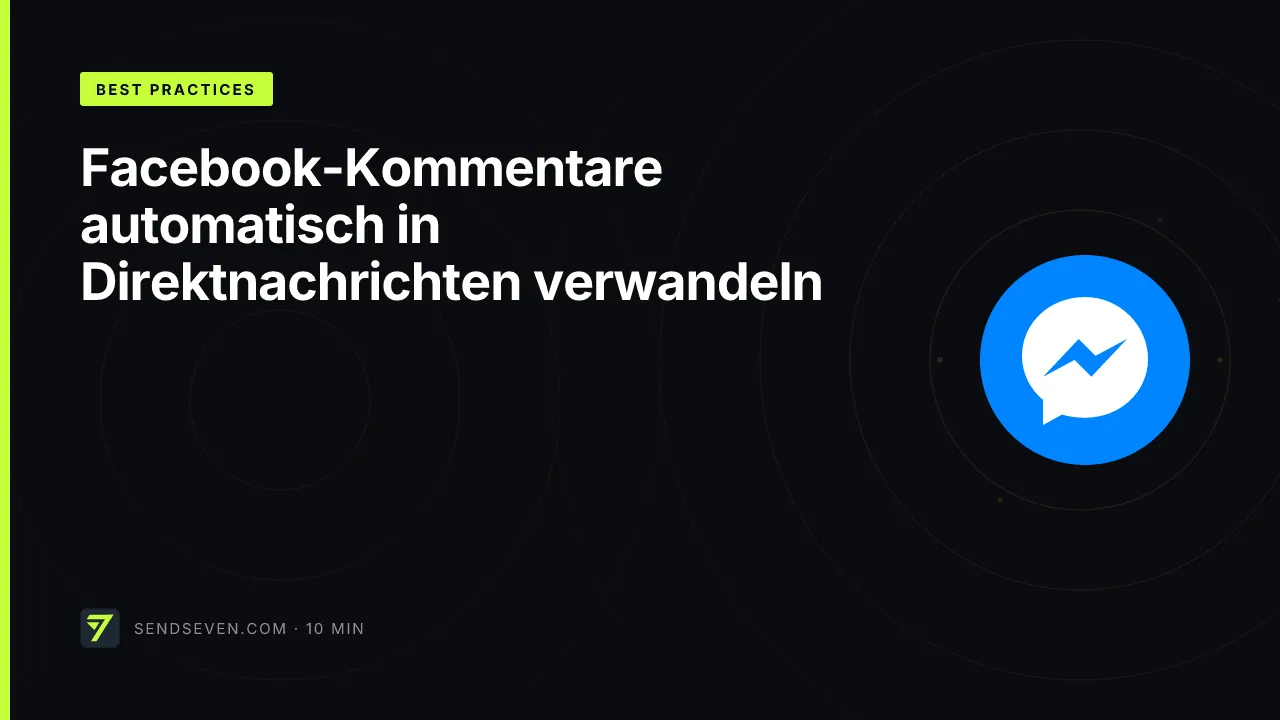 Facebook-Kommentare automatisch in Direktnachrichten verwandeln