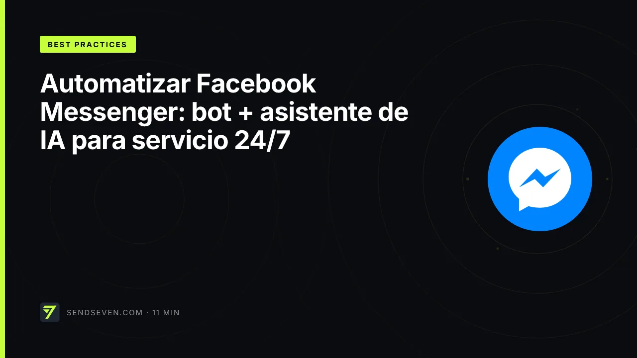 Automatizar Facebook Messenger: bot + asistente de IA para servicio 24/7