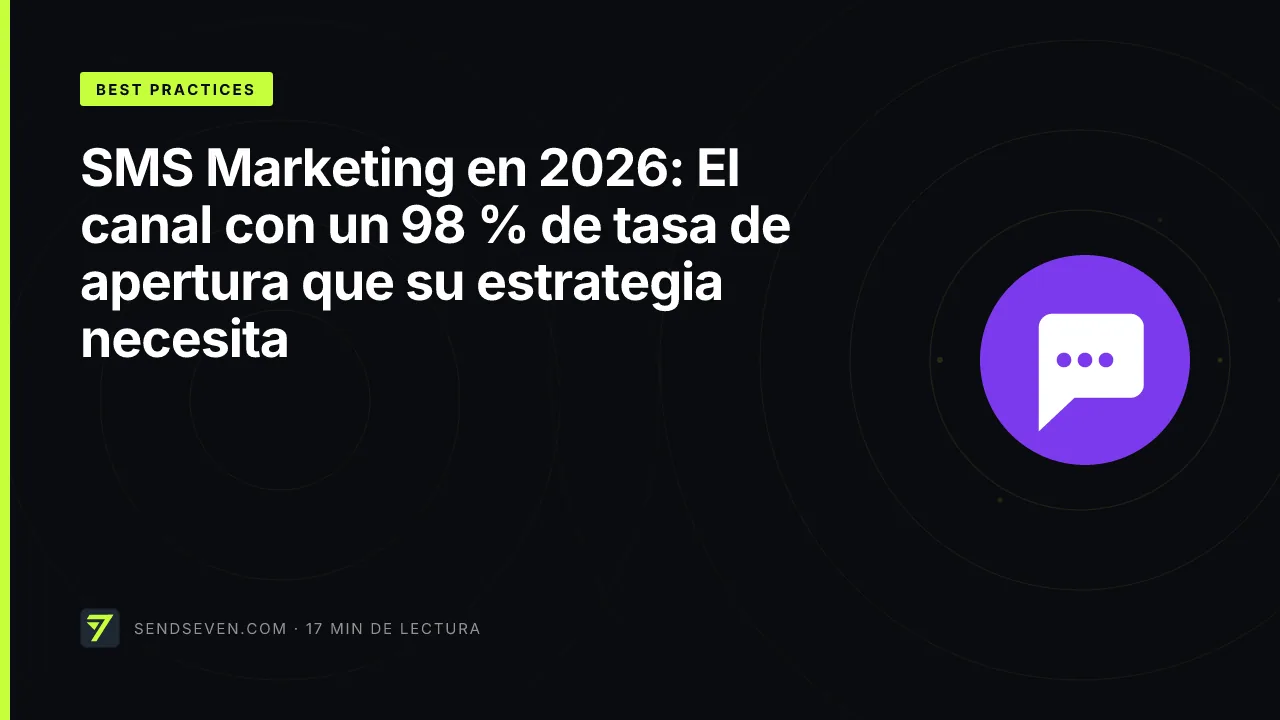 SMS Marketing en 2026: El canal con un 98 % de tasa de apertura que su estrategia necesita
