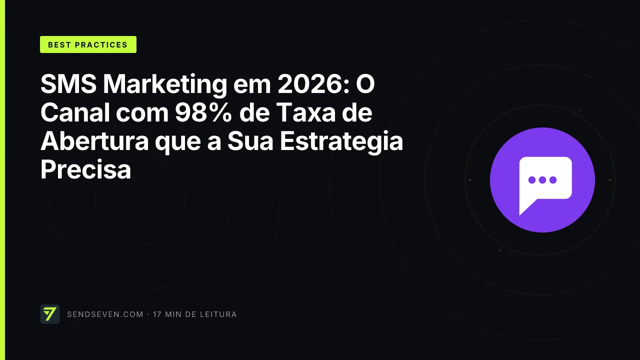 SMS Marketing em 2026: O Canal com 98% de Taxa de Abertura que a Sua Estratégia Precisa