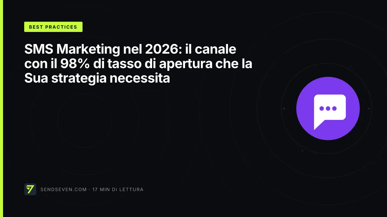 SMS Marketing nel 2026: il canale con il 98% di tasso di apertura che la Sua strategia necessita
