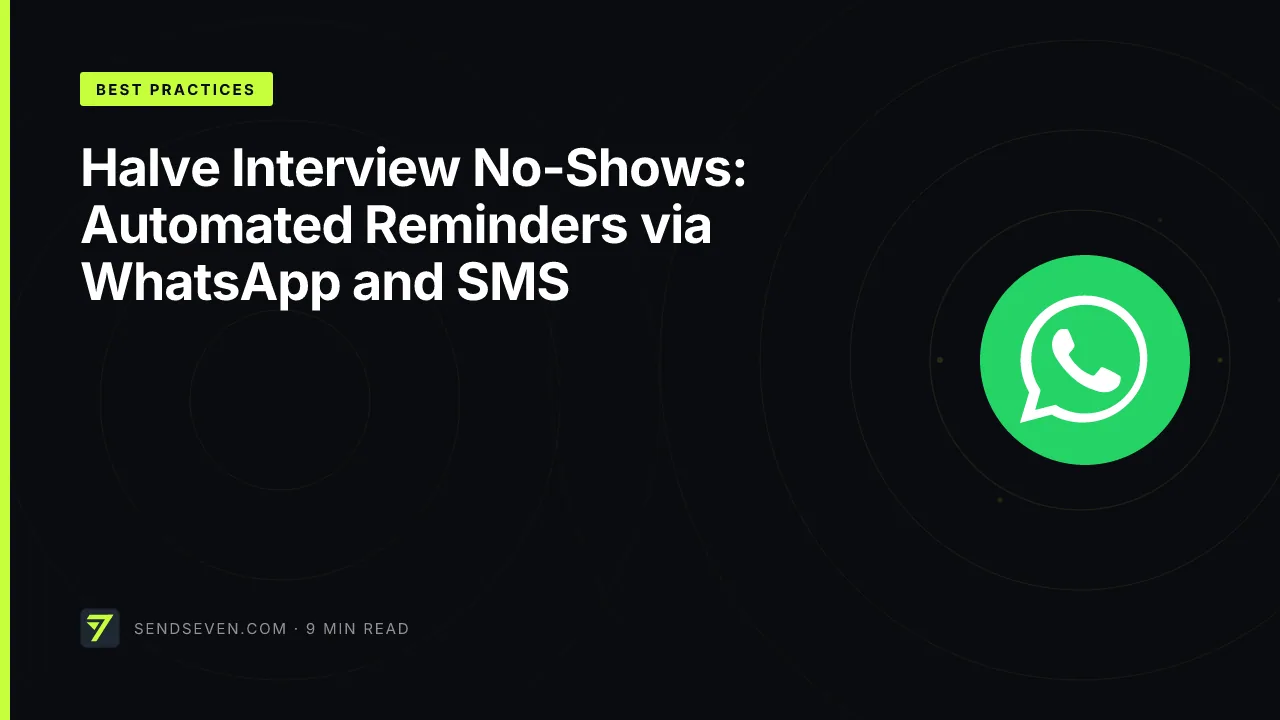 Halve Interview No-Shows: Automated Reminders via WhatsApp and SMS