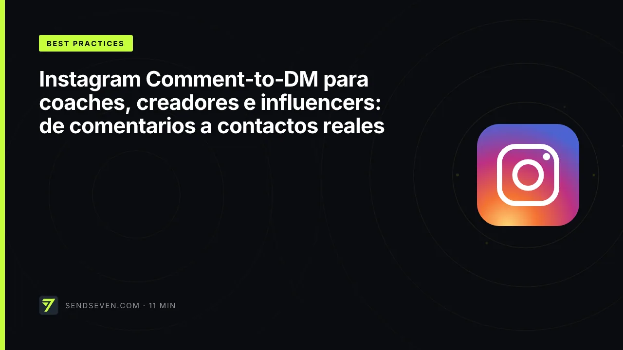 Instagram Comment-to-DM para coaches, creadores e influencers: de comentarios a contactos reales