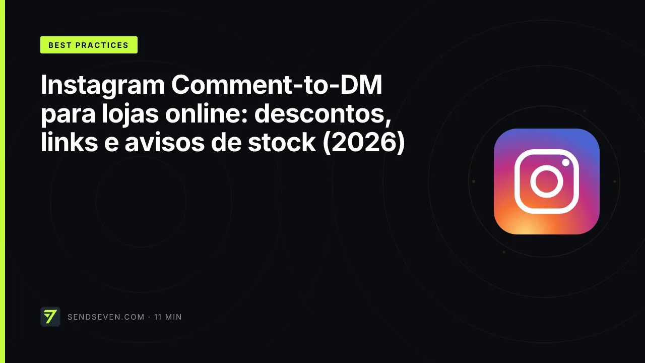 Instagram Comment-to-DM para lojas online: descontos, links e avisos de stock (2026)