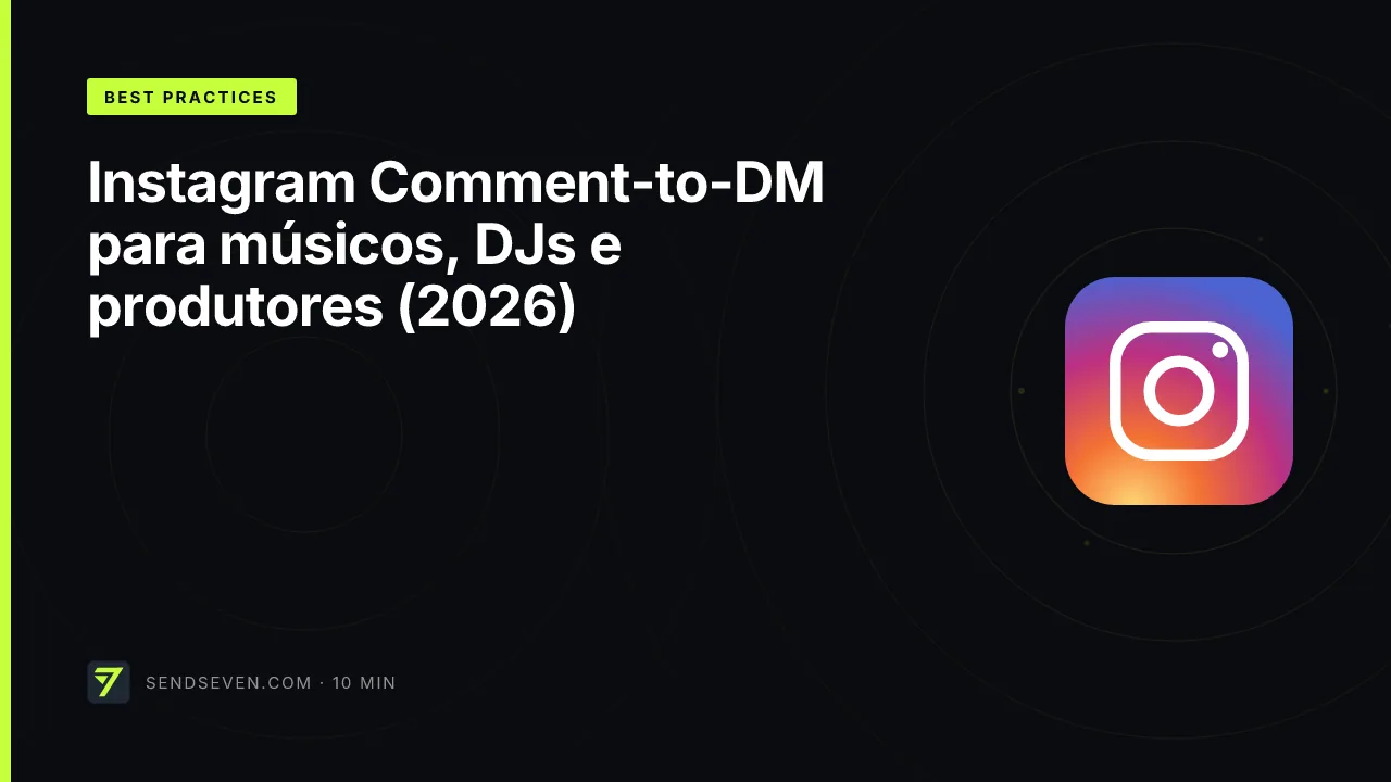 Instagram Comment-to-DM para músicos, DJs e produtores (2026)