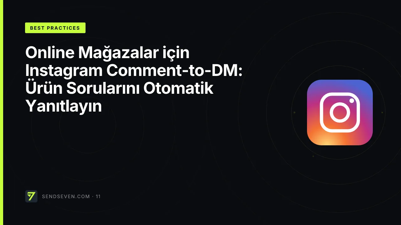 Online Mağazalar için Instagram Comment-to-DM: Ürün Sorularını Otomatik Yanıtlayın