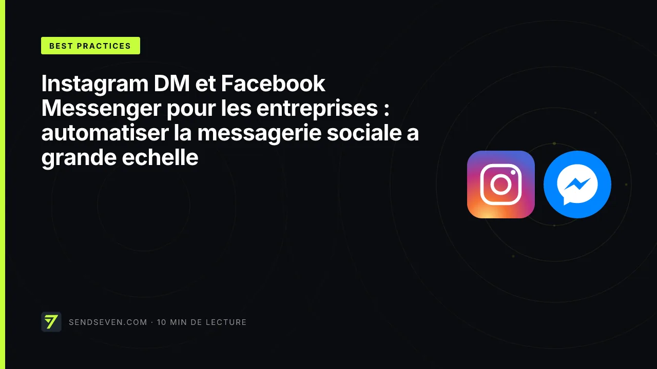 Instagram DM et Facebook Messenger pour les entreprises : automatiser la messagerie sociale a grande echelle