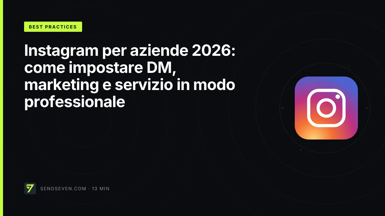 Instagram per aziende 2026: come impostare DM, marketing e servizio in modo professionale