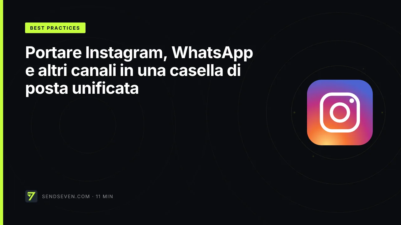 Portare Instagram, WhatsApp e altri canali in una casella di posta unificata