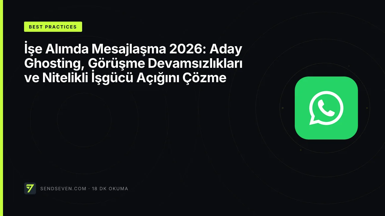 İşe Alımda Mesajlaşma 2026: Aday Ghosting, Görüşme Devamsızlıkları ve Nitelikli İşgücü Açığını Çözme