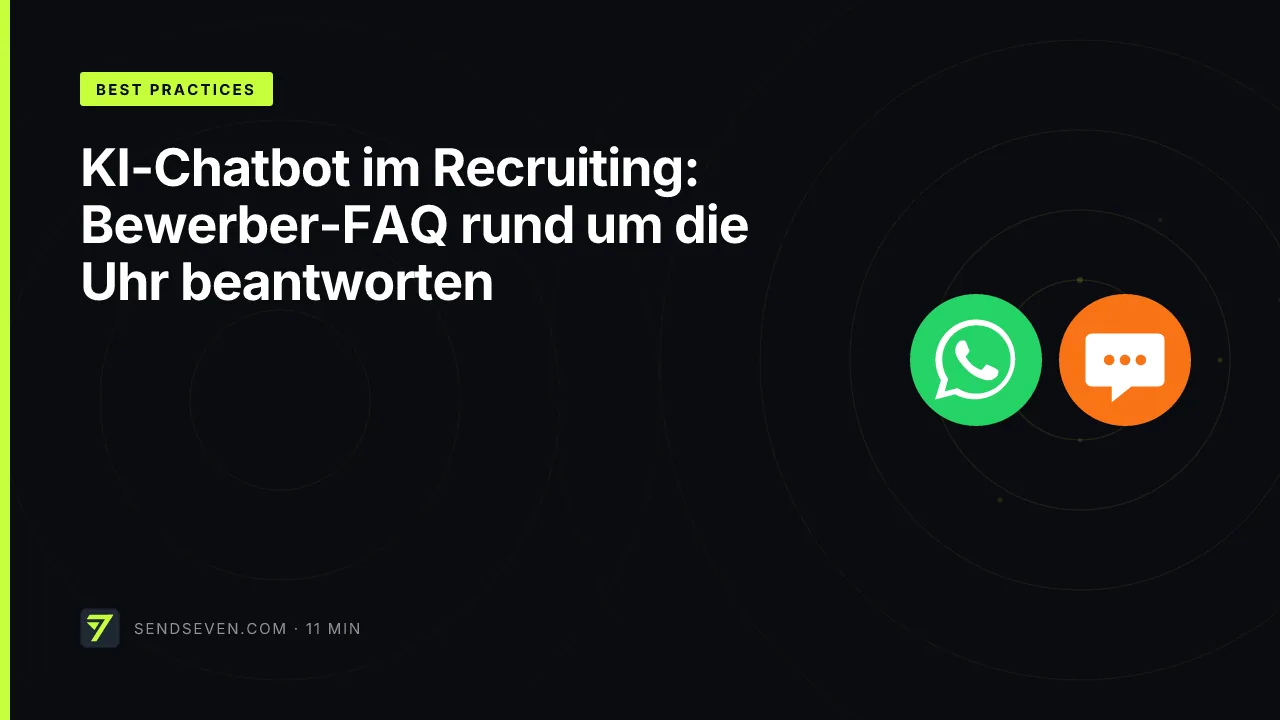 KI-Chatbot im Recruiting: Bewerber-FAQ rund um die Uhr beantworten