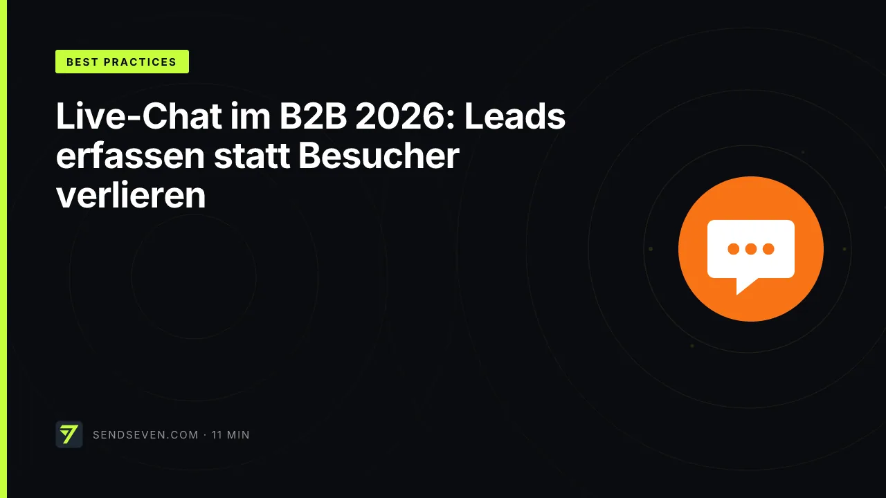 Live-Chat im B2B 2026: Leads erfassen statt Besucher verlieren