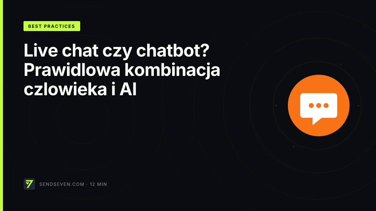 Live chat czy chatbot? Prawidłowa kombinacja człowieka i AI