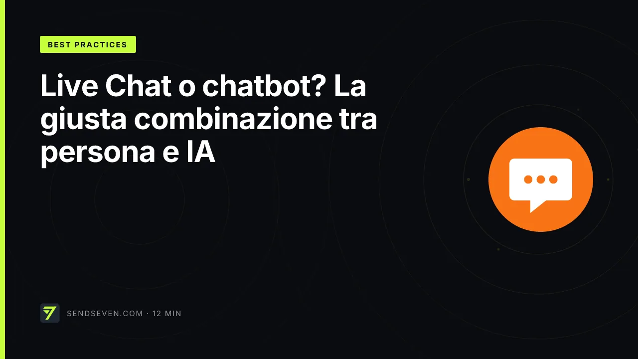 Live Chat o chatbot? La giusta combinazione tra persona e IA
