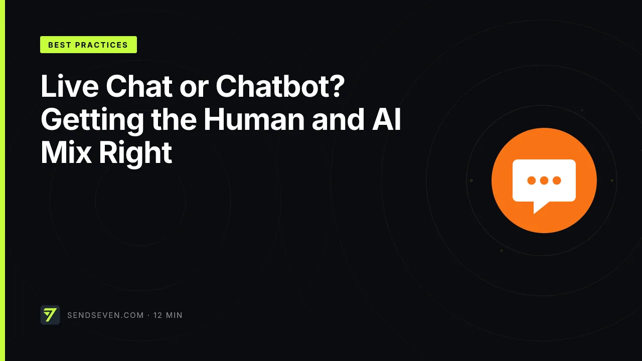Live Chat or Chatbot? Getting the Human and AI Mix Right
