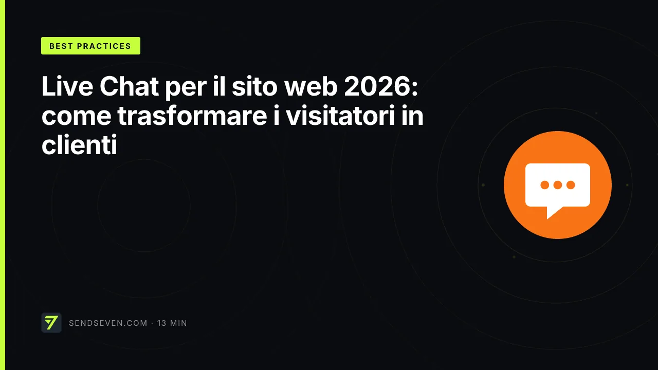Live Chat per il sito web 2026: come trasformare i visitatori in clienti