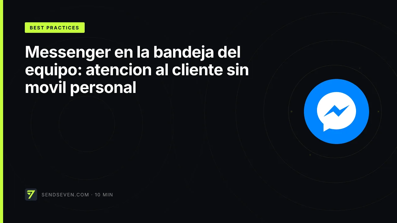 Messenger en la bandeja del equipo: atencion al cliente sin movil personal