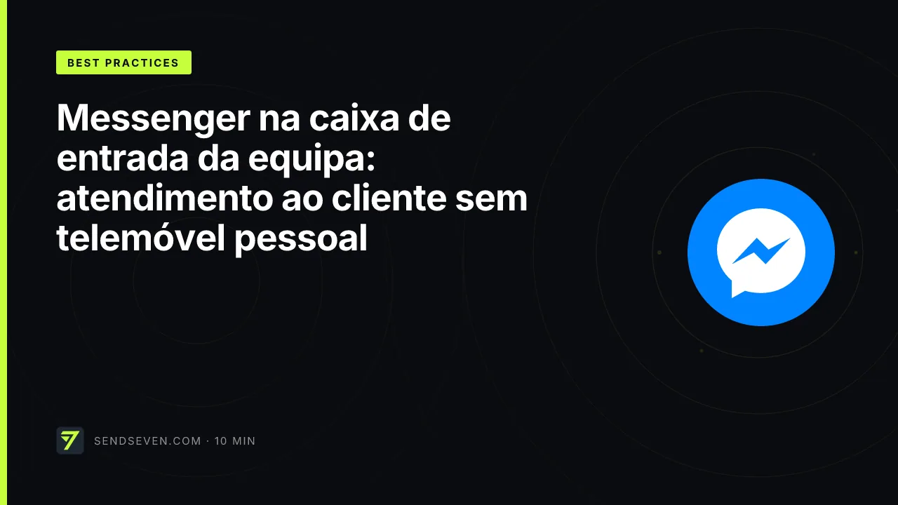 Messenger na caixa de entrada da equipa: atendimento ao cliente sem telemóvel pessoal