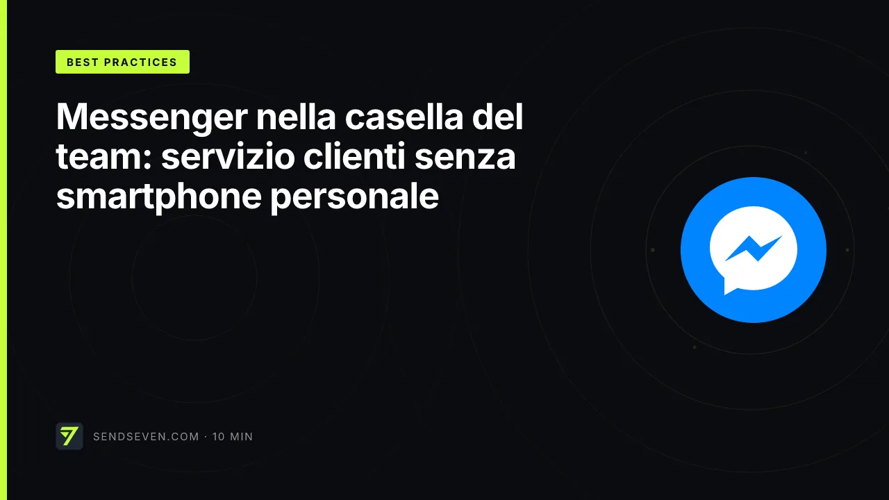 Messenger nella casella del team: servizio clienti senza smartphone personale