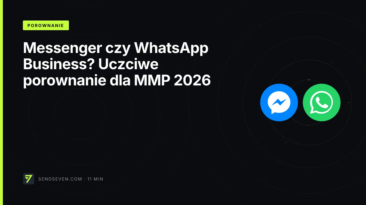 Messenger czy WhatsApp Business? Uczciwe porównanie dla MMP 2026