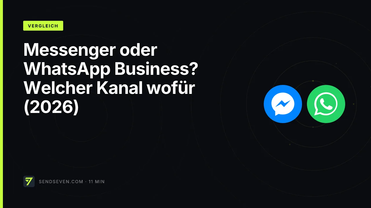 Messenger oder WhatsApp Business? Welcher Kanal wofür (2026)